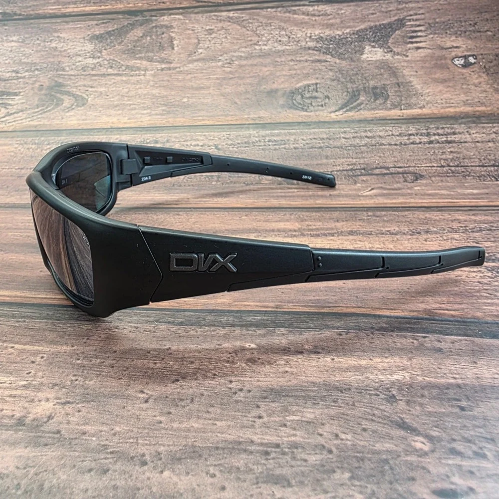 DVX Wiley X Static Sunglasses Black Safety Glasses Z87-2+ Mens Sport Wrap *READ